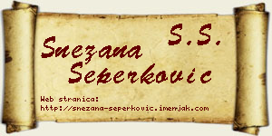 Snežana Šeperković vizit kartica